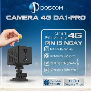 DA1 Pro là sản phẩm camera sử dụng sim 4G tiện dụng