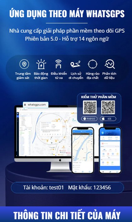 Thiết bị định vị sử dụng app Whatsgps riêng