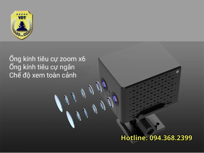 giá camera DA1 Pro Zoom 6x mắt kép 4g tiết kiệm điện
