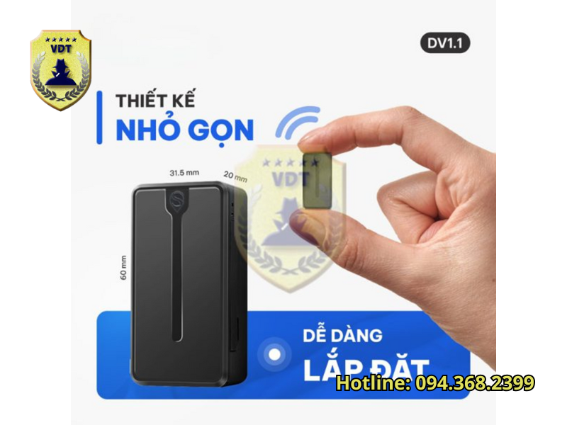 thiết bị định vị theo dõi gps dv1.1 giá bao nhiêu