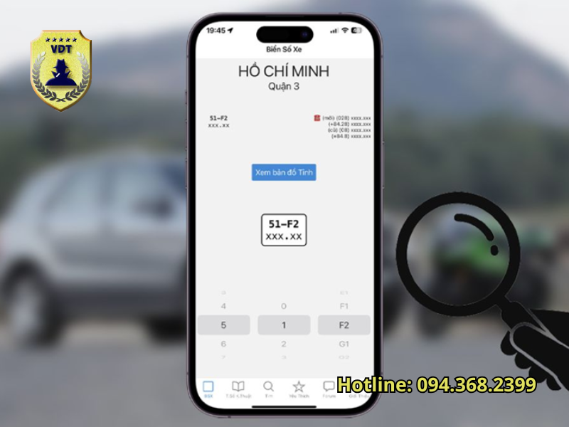 xác minh số điện thoại biển số xe