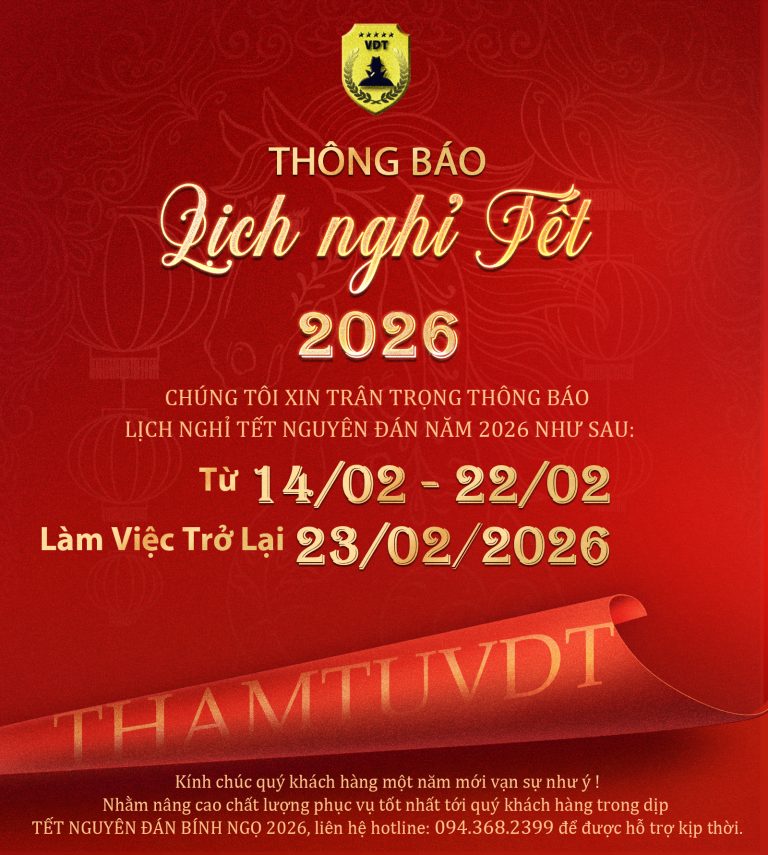 Thám Tử Vdt Thông Báo Lịch Nghỉ Tết Nguyên Đán Bình Ngọ 2026