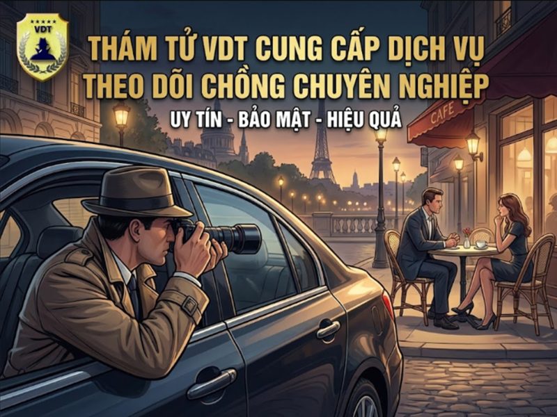 Thám tử VDT cung cấp dịch vụ theo dõi chồng chuyên nghiệp theo dõi chồng