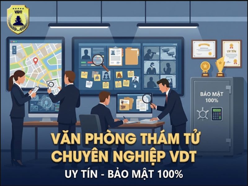 Văn Phòng Thám Tử Chuyên Nghiệp VDT uy tín, bảo mật 100% văn phòng thám tử chuyên nghiệp