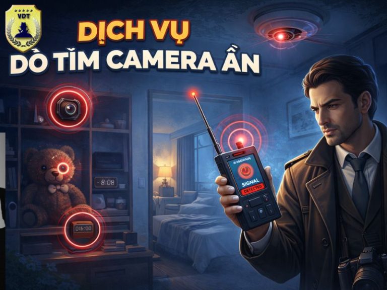Dịch vụ dò tìm camera ẩn kín đáo, chính xác, bảo mật cùng Thám tử VDT Dịch vụ dò tìm camera ẩn kín đáo, chính xác, bảo mật cùng Thám tử VDT