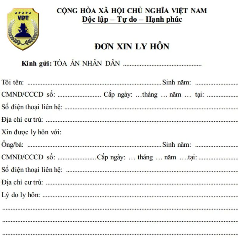 ly hôn cần những giấy tờ gì