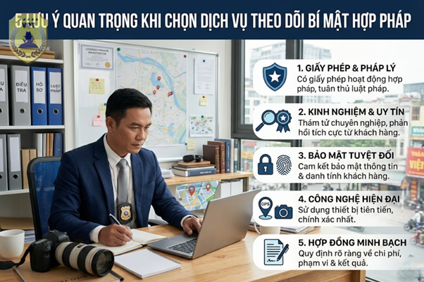Những Lưu Ý Quan Trọng Khi Chọn Dịch Vụ Theo Dõi Bí Mật Hợp Pháp Những Lưu Ý Quan Trọng Khi Chọn Dịch Vụ Theo Dõi Bí Mật Hợp Pháp