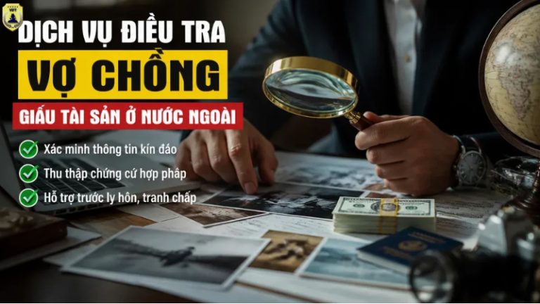Dịch vụ điều tra vợ chồng giấu tài sản ở nước ngoài: Xác minh kín đáo, đúng phạm vi