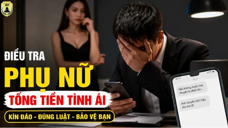 Dịch vụ điều tra phụ nữ tống tiền tình ái uy tín, chuyên nghiệp dieu tra phu nu tong tien tinh ai 1