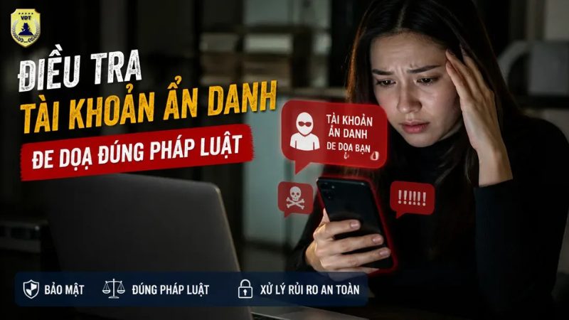 dieu tra tai khoan an danh de doa