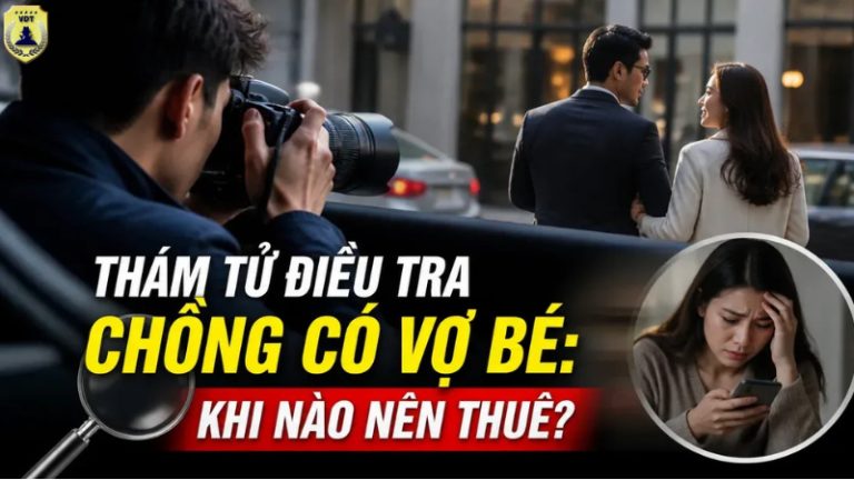 Thám tử điều tra chồng có vợ bé giúp xác minh kín đáo, hợp pháp