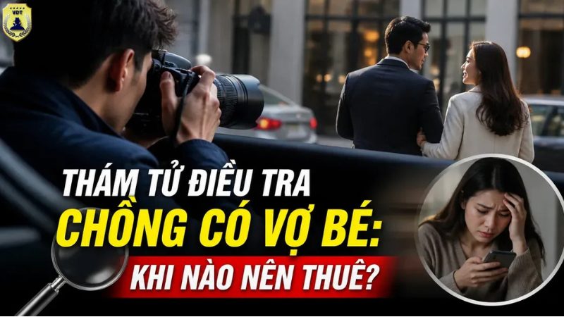 Thám tử điều tra chồng có vợ bé giúp xác minh kín đáo, hợp pháp tham tu dieu tra chong co vo be 1