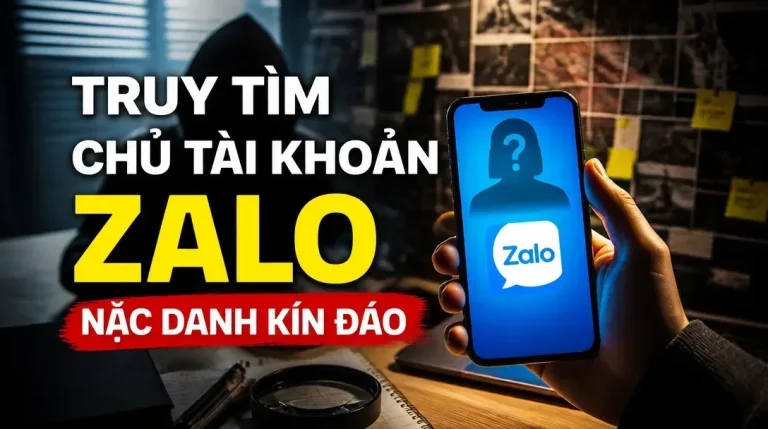 Truy tìm chủ tài khoản Zalo nặc danh: Cách xác minh an toàn, đúng pháp luật