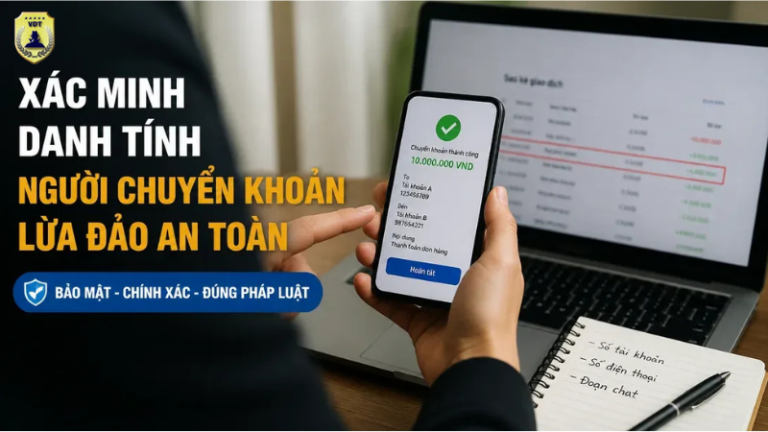 Xác minh danh tính người chuyển khoản lừa đảo an toàn, đúng pháp luật