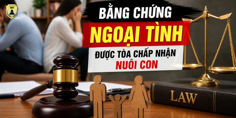 Bằng chứng ngoại tình nào được tòa chấp nhận khi giành quyền nuôi con