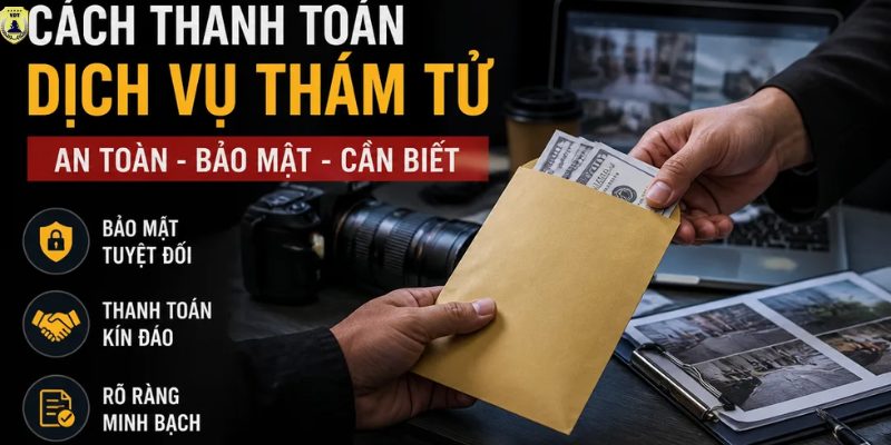 Cách thanh toán dịch vụ thám tử an toàn bảo mật mà không lo bị lộ Cách thanh toán dịch vụ thám tử an toàn bảo mật
