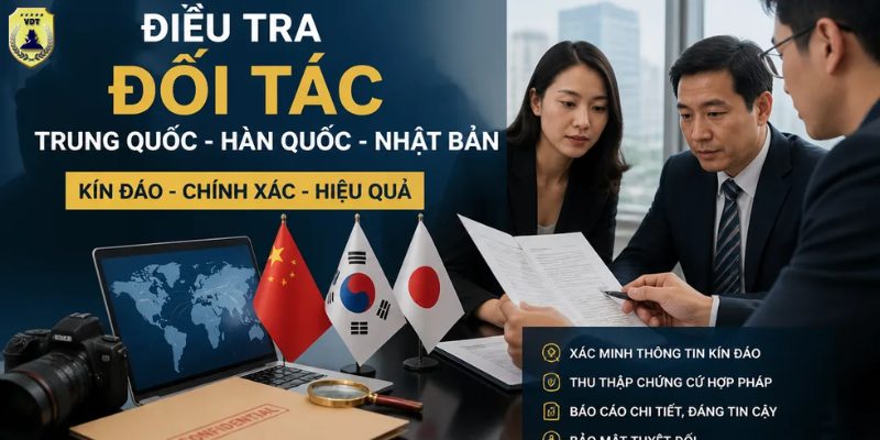 Điều tra đối tác Trung Quốc Hàn Quốc Nhật Bản