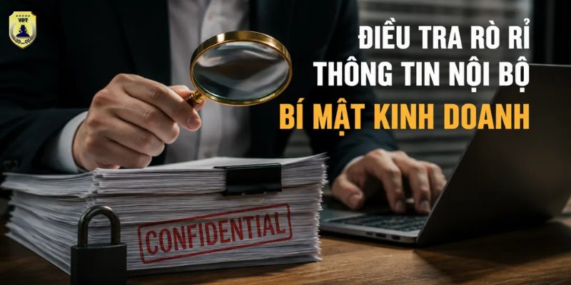 Điều tra rò rỉ thông tin nội bộ, bí mật kinh doanh - Truy tìm nguồn lộ tin kín đáo & hợp pháp Điều tra rò rỉ thông tin nội bộ bí mật kinh doanh