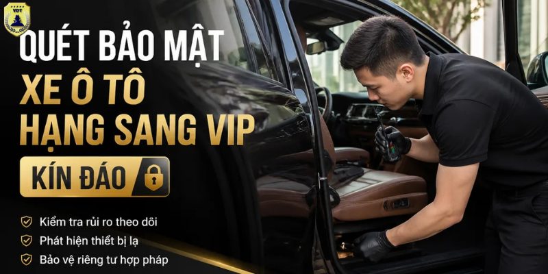 Quét bảo mật xe ô tô hạng sang VIP
