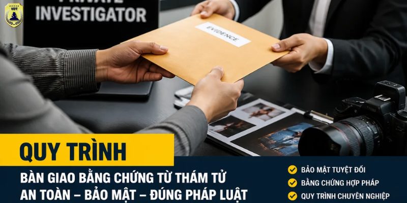 Quy trình bàn giao bằng chứng từ thám tử diễn ra thế nào cho an toàn? Quy trình bàn giao bằng chứng từ thám tử