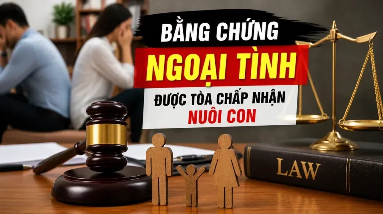 Bằng chứng ngoại tình nào được tòa chấp nhận khi giành quyền nuôi con?