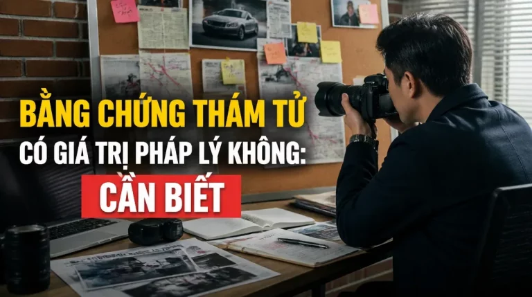 Bằng chứng thám tử có giá trị pháp lý không? Sự thật ít ai nói rõ