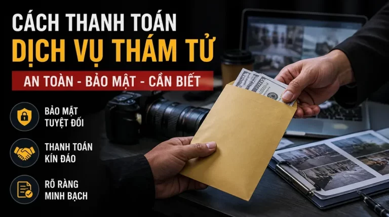 Cách thanh toán dịch vụ thám tử an toàn bảo mật mà không lo bị lộ