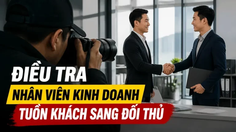 Điều tra nhân viên kinh doanh tuồn khách sang đối thủ: Bóc tách sự thật, thu thập bằng chứng hợp pháp