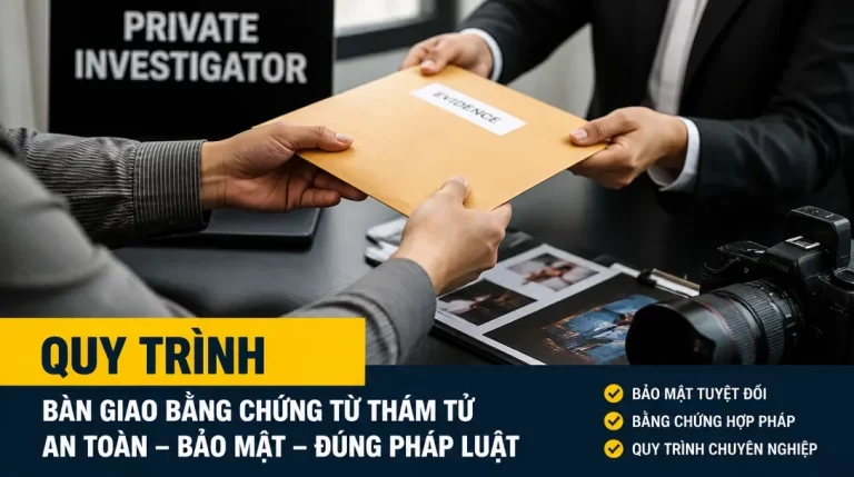 Quy trình bàn giao bằng chứng từ thám tử diễn ra thế nào cho an toàn?