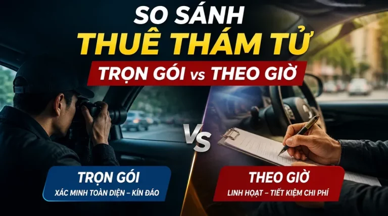 So sánh thuê thám tử trọn gói vs theo giờ: Nên chọn hình thức nào?
