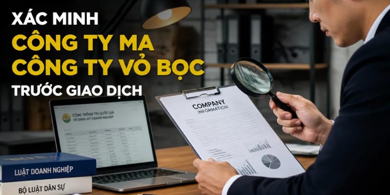 Xác minh công ty ma, công ty vỏ bọc: Thẩm định đối tác trước khi “xuống tiền” Xác minh công ty ma công ty vỏ bọc