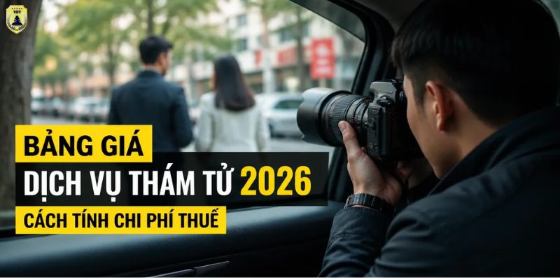 Bảng giá dịch vụ thám tử 2026: Chi phí thực tế từng hạng mục bảng giá dịch vụ thám tử 2026