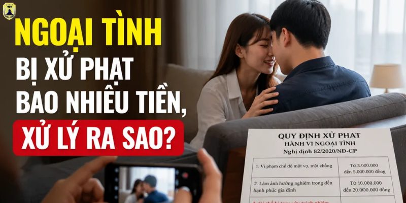 ngoại tình bị xử phạt bao nhiêu tiền