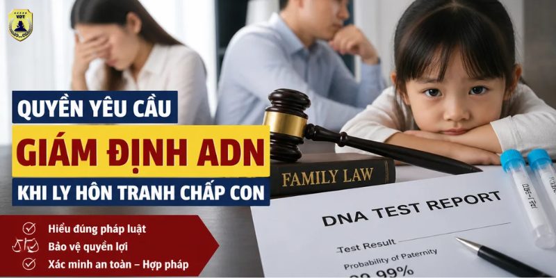 Quyền yêu cầu giám định ADN khi ly hôn tranh chấp con được quy định thế nào? Quyền yêu cầu giám định ADN khi ly hôn tranh chấp con