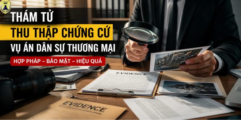 Thám tử thu thập chứng cứ vụ án dân sự thương mại