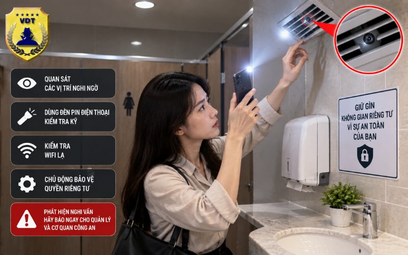 Kiểm Tra Camera Quay Lén Trong Nhà Vệ Sinh: Hướng Dẫn Nhận Biết Và Xử Lý Đúng Cách kiểm tra camera quay lén trong nhà vệ sinh