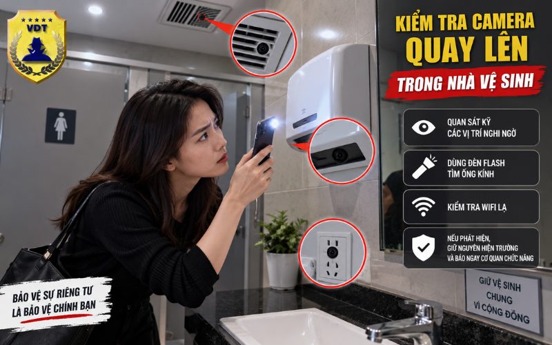 Kiểm Tra Camera Quay Lén Trong Nhà Vệ Sinh: Hướng Dẫn Nhận Biết Và Xử Lý Đúng Cách kiểm tra camera quay lén trong nhà vệ sinh