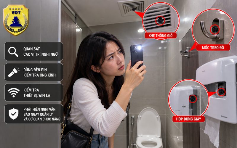 Kiểm Tra Camera Quay Lén Trong Nhà Vệ Sinh: Hướng Dẫn Nhận Biết Và Xử Lý Đúng Cách kiểm tra camera quay lén trong nhà vệ sinh