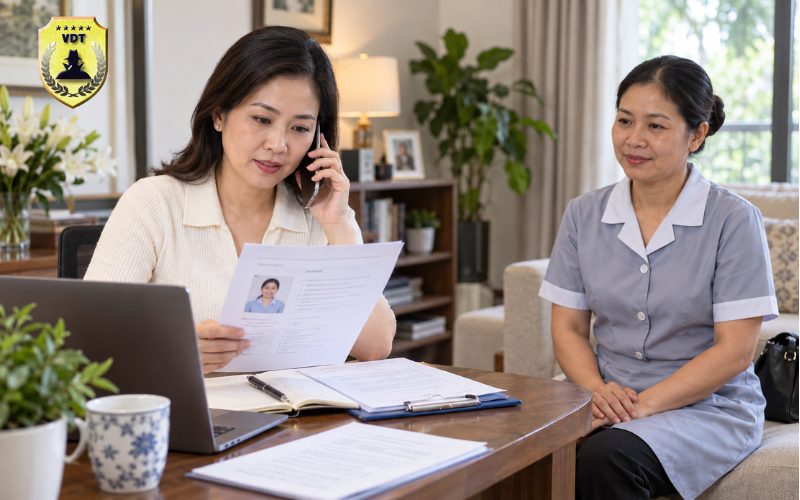 xác minh nhân thân người giúp việc