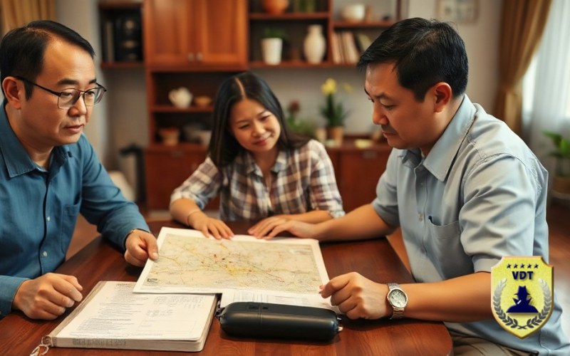 Thủ tục trình báo người mất tích: Báo ở đâu, cần giấy tờ gì? Gia đình cùng nhau xem bản đồ và ghi chép manh mối tìm người thân