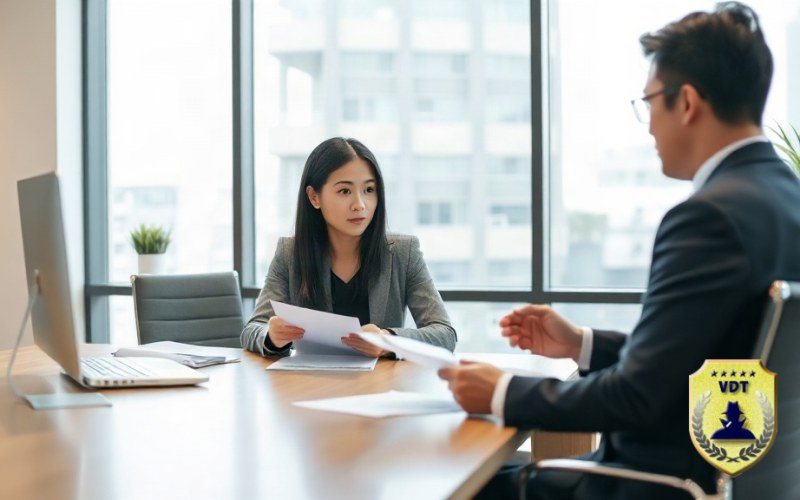 Vi phạm chế độ một vợ một chồng là gì? Mức phạt và cách xử lý 2026 Người vợ trao đổi với chuyên gia về cách xử lý khi chồng vi phạm chế độ một vợ một chồng